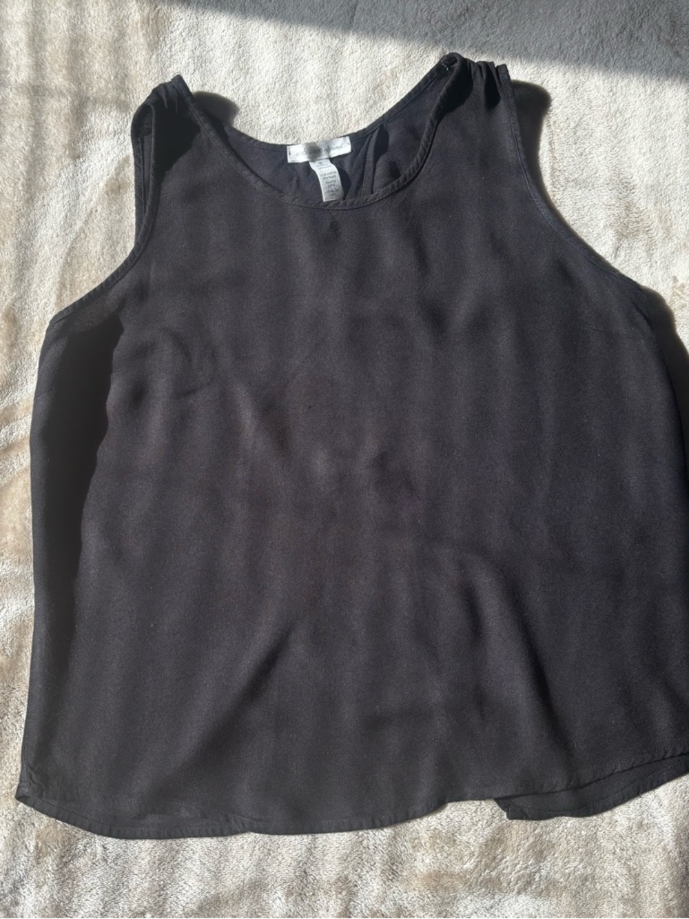 Black Sleeveless Camisole Tank Top